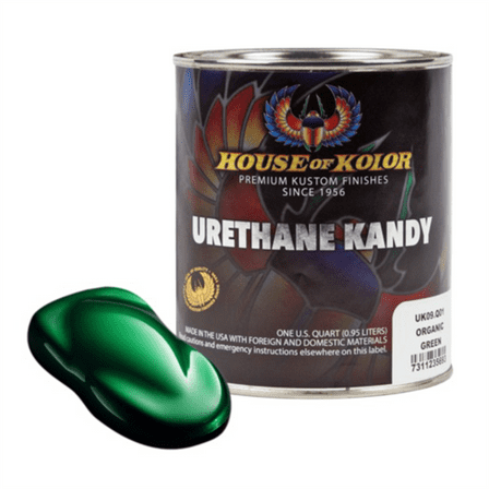 House Of Kolor Kosmic Kolor UK09-Q01 Urethane Enamel Kandy, 1 qt Can, Organic Green