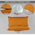 thumbnail image 4 of Vargottam Indoor/Outdoor Polyester Fabric Lumbar Pillow With Insert, All-Weather Waterproof Decorative Throw Pillow for Patio Furniture-Set of 2 - Mustard Yellow, 4 of 7