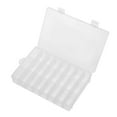 thumbnail image 3 of 24 Slots Clear Plastic Organizer Box Storage Container Jewelry Box Adjustable Dividers for Beads Art DIY Crafts Fishing Tackles, 3 of 8