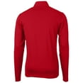 thumbnail image 3 of Men's Cutter & Buck Red Ole Miss Rebels Virtue Eco Pique Recycled Quarter-Zip Pullover Top, 3 of 3