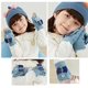 thumbnail image 3 of Edad 6-12 años Guantes azules Manoplas para niños y niñas Manoplas de invierno convertibles Guantes de medio dedo de lana tejida Guantes con patrón de perro lindo y mágico suave y cálido Esquí al aire libre Snowboard Ciclismo Rojo Verde, 3 of 5