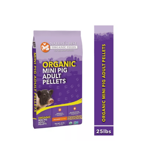 Nature's Best Organic Pelleted Mini Adult Pig Feed, 25 lb. Bag