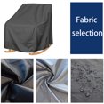 thumbnail image 3 of SHEIGUANNI Rocking Chair Cover Heavy Duty Waterproof - Patio Furniture Covers for Outdoor Rocking Chairs - All Weather Protection 39x33x28 Inches Black, 3 of 4