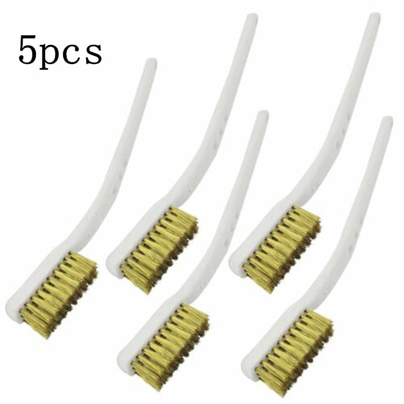 Autoly Brass Wire Industrial Toothbrush for Cleaning Welding Slag and Rust 