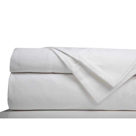 Minor Monkey Pure Egyptian Cotton 1000 Thread Count Bed Sheet Set (4 Piece) Italian Finish | Fits Mattress Up to 17 inch Deep Pocket Pattern Solid (Color - White) Luxury Soft Cotton Queen Size Sheets