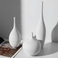 thumbnail image 4 of Florero Jingdezhen, adornos de cerámica modernos minimalistas hechos a mano, modelo de sala de estar, decoración del hogar, C, 4 of 5