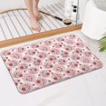 thumbnail image 4 of Pink Cow Strawberry Pattern Bathroom Rugs Mat,Non Slip Microfiber Bathroom Rug,Rubber Backing,Soft Bathroom Mats for Bathroom Floor,Tub and Shower,17x27in(43x68cm), 4 of 5