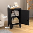 thumbnail image 2 of Durable Steel Storage Cabinet with Lockable Doors, Adjustable Shelf for Home Office Bedroom Living Room, Easy to Clean Surface, Black, 2 of 6