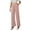 Pink, variant on EDFBUYKRS Womens Linen Pants Petite Short Length Women's Casual Pants High Waist Wide Leg Trousers Loose Straight Pants Elegant Comfortable Long Dress Pants for Spring Summer Daily Wear S