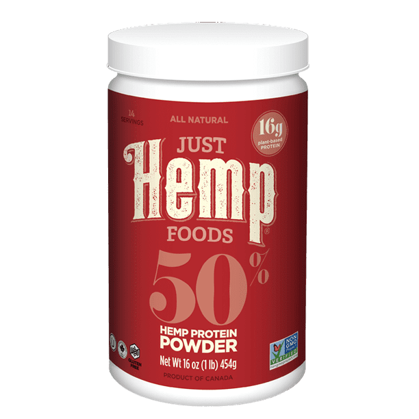 Just Hemp Foods 50 Hemp Protein Powder, Natural, 1.0 Lb