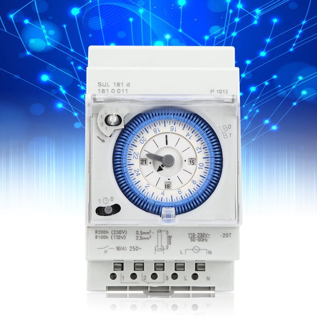 Weekly Microcomputer Mechanical Timer Switch, 250VAC Programmable Time Switch, For Electric Equipment Lights