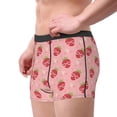 thumbnail image 2 of Picia Strawberries Pattern Men’s Boxer Briefs – Soft & Breathable Underwear, Stretchy & Comfortable Fit, Supportive Pouch Design, Moisture-Wicking-XX-Large, 2 of 5