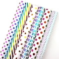 thumbnail image 4 of LEEYNEER 1 Roll Wrapping Paper Heart Star Print Widely Applied DIY Decor Christmas Wedding Gift Wrapping Paper for Valentine‘s Day, 4 of 8