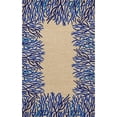 thumbnail image 2 of Trans Ocean by Liora Manne Spello Coral Bdr Cobalt 2' x 8' Rug, 2 of 2