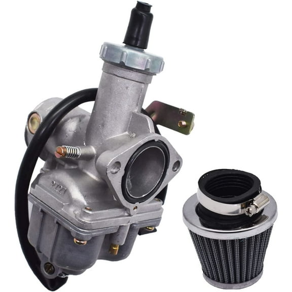EPOTOOR Carburetor Carb with Air Filter Fit for Honda ATC185S ATC200M Big Red 200 Honda FourTrax 200 Sportrax 250 TRX200 TRX250X XL125S