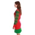 thumbnail image 2 of #followme Ugly Christmas Holiday Sweater Dress 6872-225-M (Red - Feel The Joy Dress, Medium), 2 of 3