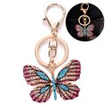 thumbnail image 2 of Bangcool Keychain Pendant Creative Rhinestone Butterfly Fashion Key Ring Charm Bag Charm, 2 of 10