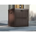 thumbnail image 2 of EHHLY 51 Gallon Resin Package Delivery Box for Outside, Lockable Secure Package Bin Delivery Box for Front Porch, Large Deck Boxes Outdoor Waterproof, Delivery Driver Snack Box for Porch, Brown, 2 of 4