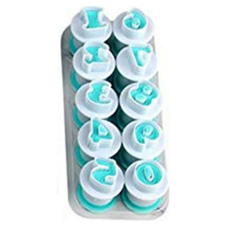 

HLONK Yihaifu 10Pcs Plastic Arabic Numbers Shape home baking molds kit Cake Fondant Molds Set Baking mould Kit Kitchen Gadgets