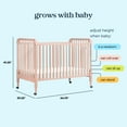 thumbnail image 6 of DaVinci Jenny Lind 3-in-1 Convertible Crib in Pink Blush, 6 of 11