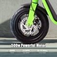 thumbnail image 5 of SAY YEAH Electric Scooter,Foldable Electric Scooter for Adults with Seat,20MPH Top Speed,12" Tires,Blue, 5 of 6