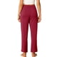 thumbnail image 3 of Pantalones de pijama de algodón para mujer INSPIRE CHIC con cintura elástica, sueltos, pantalones de lounge con bolsillos, pantalones de sudadera L púrpura rojo, 3 of 6