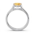 thumbnail image 4 of 2.00 Carat Pear Cut Citrine Gemstone New Design Solitaire Engagement Ring for her 18K White Gold Size 8.5 by Diamond Capitals, 4 of 8