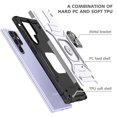thumbnail image 3 of SaniMore for Samsung Galaxy S23 Ultra Magnetic Case, Rugged PC & TPU Bumpers Cover Built-in Car Mount & Ring Kickstand Military Grade Shockproof Protective Shell for Samsung S23 Ultra, Silver, 3 of 8