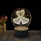 thumbnail image 1 of 3D LED luz cálida luz de noche USB escritorio dormitorio luz LED regalo para niños dormitorio decoración creativa luz tres corazones te amo WD.WDQZL Hogar, 1 of 5