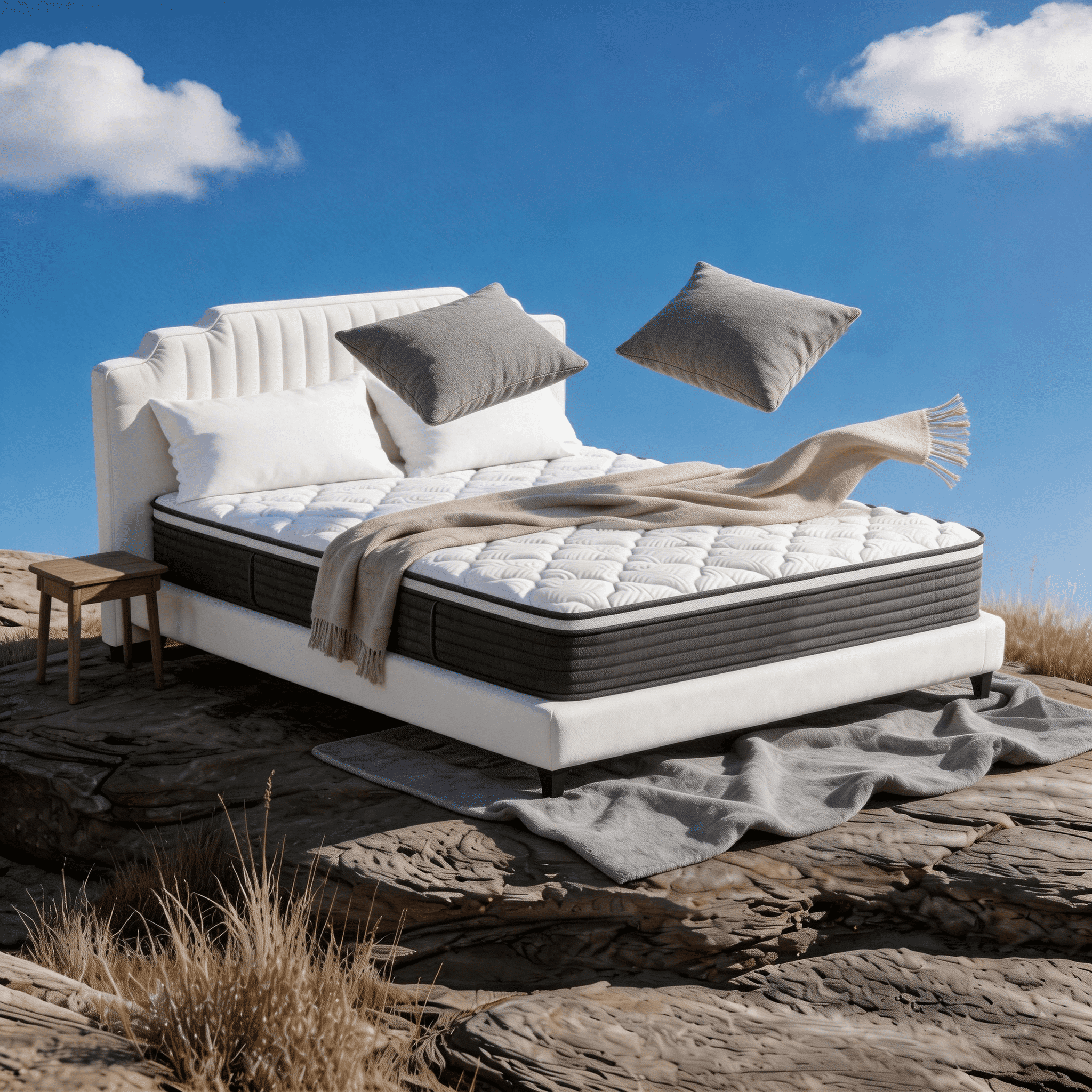 NightyNight Hybrid Mattress with Gel Memory Foam and Individual Pocket Spring,14 inch,Queen