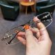 thumbnail image 2 of Gafas de miopía con montura de media montura que cambian de color y con alambre dorado para hombre y mujer, modernas, combinables con todo, con luz azul, 2 of 4
