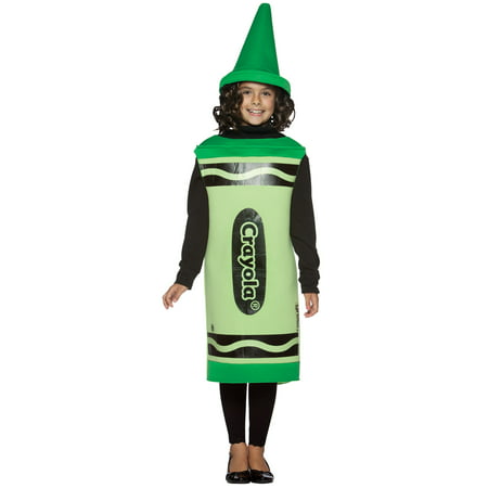 Crayola Green Child Halloween Costume, Size: Girls' - One Size