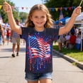 thumbnail image 4 of FYDUU Kids 4th Of July T Shirt American Flag Graphic T-Shirts For Boys Girls Tie Dye Tees Red White And Blue Tops Independence Day Summer Tshirts Top 10-11 Years, 4 of 5
