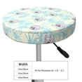 thumbnail image 4 of Balery French Bulldog 3 Round Bar Stool Seat Covers Velvet Fabric Adjustable Protects from Scratches and Stains for 14-17 Inch Chair- 14 inch, 4 of 7