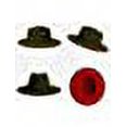thumbnail image 4 of Fedora clásico de ala ancha para mujeres y hombres Fedora de dos tonos con banda, 4 of 5