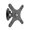 Black, variant on Screen Stand Space Saving Wall Bracket Wall Mount Capabilities Compatible for Efficient Screen Positioning