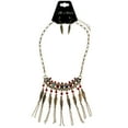 thumbnail image 2 of Mi Amore Feather Necklace-Earring-Set Bronze-Tone/Multicolor, 2 of 3