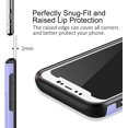 thumbnail image 6 of Wallet Case for iPhone X Case with Card Holder Protective Case Dual Layer Shockproof Hard PC Soft Hybrid Rubber Anti Scratch Case for iPhone X iPhone Xs iPhone 10 5.8 inch Light Purple, 6 of 14
