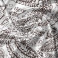 thumbnail image 5 of Ambesonne Brown Paisley Window Valance, Zentangle Look Motif, 54" X 18", Brown White, 5 of 5