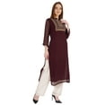 thumbnail image 2 of Phagun Kurta Ethnique Indienne pour Femmes Kurti Brodée Traditionnelle, 2 of 6