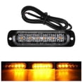 thumbnail image 2 of 12-24V 6 LED Slim Flash Light Bar Coche Vehículo Lámpara estroboscópica de advertencia de emergencia Ehuebsd Para estrenar, 2 of 7