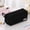 Black, variant on RNKR Large Capacity Pencil Case, Multi Compartment Canvas with Dual Zipper, Portable Pen Bag for School Office College Travel