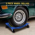 thumbnail image 2 of Metal Removable Iron Casing Car Wheel Jack 2 Piece Set, Mechanical 1500 Pound Car Slide Plate,12 Inch Wheel Vehicle Alignment Jack, Heavy Duty Roller With Ratchet Foot Pedal For Tire Car Repair Mobile, 2 of 9
