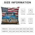 thumbnail image 5 of I'm Not Old I'm Classic Vintage American Car Truck USA Flag Throw Pillow, 5 of 5
