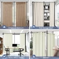thumbnail image 6 of Room Divider, No Drilling Curtain Tension Rods Wall Divider for Room Separation, 4-10ft(H) 29-146"(W) Adjustable, Heavy Duty Floor to Ceiling Space Separator Privacy Dividers for Rooms, Black, 6 of 8