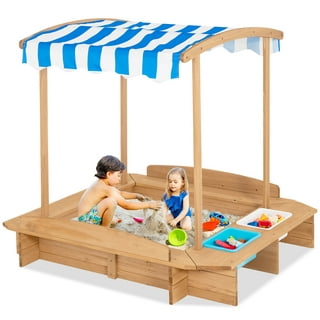 Kenley Mini Sandbox for Desk - Miniature Beach & Zen Garden - Sand Toys Play Kit for Kids, Adults, Desktop, Office - Sand Box Gift Set with Natural