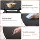thumbnail image 4 of 47.2-pulgada round estilo rural dining mesa para 4 - 6 people con almacenamiento, ideal para para kitchen, dining room, sala de estar, meeting room, o apartment (negra), 4 of 7