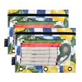 thumbnail image 5 of FORMRS 2 Pack Pencil Pouch for 3 Ring Binder with Clear Window Zipper Case, Lemon Checkered, 5 of 6