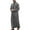 Grey, variant on Men Kaftan Thobe Casual Long Sleeve Mens Robe Long Crew Neck Muslim Thobe for Men Blue Abaya