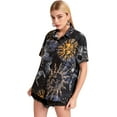 thumbnail image 6 of SweatyRocks Women's Short Sleeve Cute Print Button Down Shirt Tops, 6 of 11